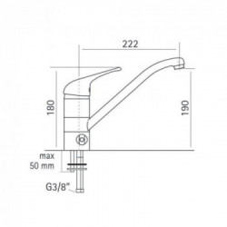 Rubinetterie Magistro 31IA CR - Miscelatore Cucina, Serie Standard, Finitura Cromato