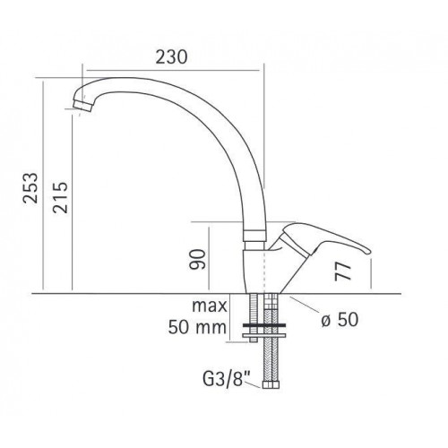 Rubinetterie Magistro 33.9 P CR - Miscelatore...