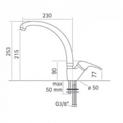 Rubinetterie Magistro 33.9 P CR - Miscelatore Cucina, Serie Standard, Finitura Cromato