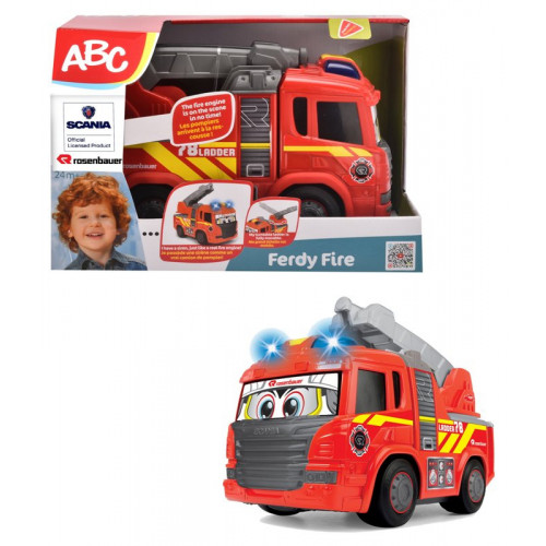ABC Ferdy Fire, camion pompieri cm. 25, luci e...