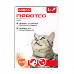 Beaphar Fiprotec - Antiparassitario per Gatti, 3 Pipette da 50 mg