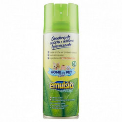 Emulsio - Deodorante igienizzante Per per cucce e Lettiere, Citronella 400 ML