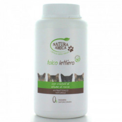 Natura Amica - Talco Antiodorante per Lettiera, 120 G