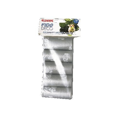 Zampe - Sacchetti Cane, 5 Rotoli, 15 Pz