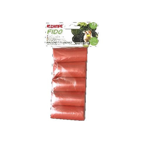Zampe - Sacchetti Cane, 5 Rotoli, tinta unita,...