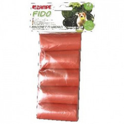 Zampe - Sacchetti Cane, 5 Rotoli, tinta unita, 15 Pz