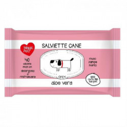 Magic Pet - Salviette Detergenti per Animali, Aloe Vera, 40 PZ