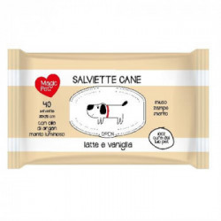 Magic Pet - Salviette Detergenti per Animali, Vaniglia, 40 Pz
