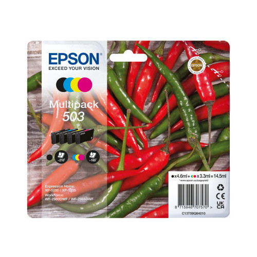 Epson 503 cartuccia d'inchiostro 4 pz Originale...