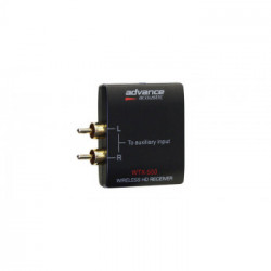 ADVANCE WTX 500 ricevitore audio bluetooth Nero
