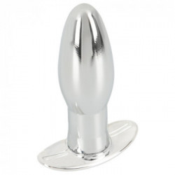 ANOS Medium Metal Anchor Butt - Plug Anale Metallico con Vibrazione, Impermeabile, Ricaricabile