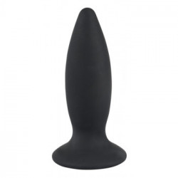 Black Velvets Recharge Plug S - Plug Anale in Silicone con Vibrazione, Splashproof, Ricaricabile