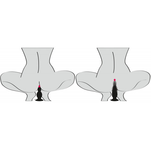 Black Velvets Bouncing - Plug Anale in Silicone