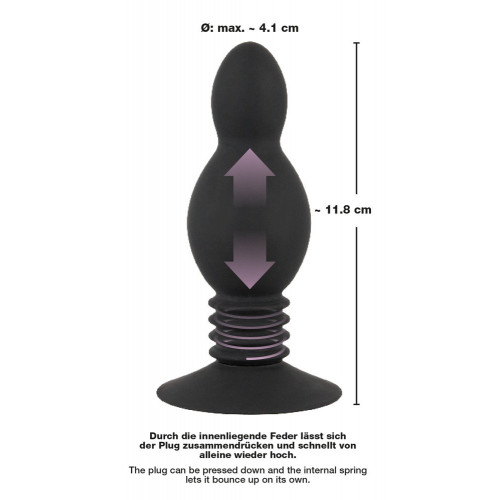 Black Velvets Bouncing - Plug Anale in Silicone