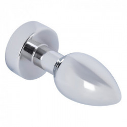 ANOS Heavy Metal Butt - Plug Anale Metallico con Vibrazione, Impermeabile, Ricaricabile