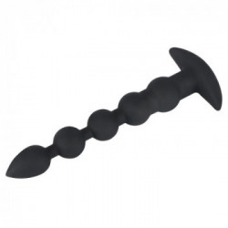Black Velvets Rechargeable Bea - Catena Anale a Sfere con Vibrazione, 7 MOD di Vibrazione, Splashproof, Ricaricabile