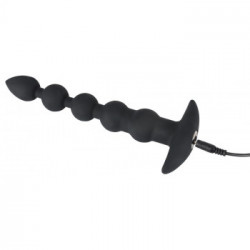 Black Velvets Rechargeable Bea - Catena Anale a Sfere con Vibrazione, 7 MOD di Vibrazione, Splashproof, Ricaricabile