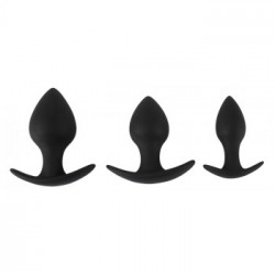 Black Velvets Anal Trainer Set - Set da 3 Plug Anali in Silicone