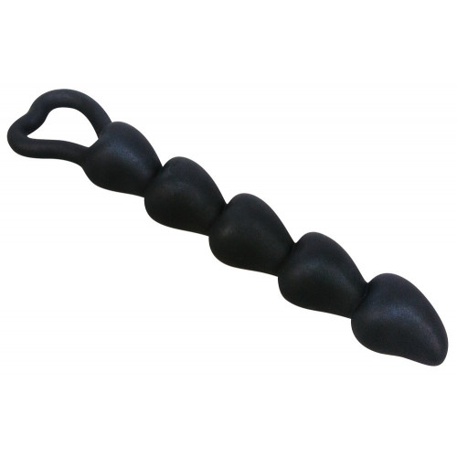 Black Velvet Anal Beads - Catena Anale in Silicone