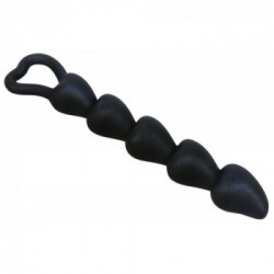 Black Velvet Anal Beads - Catena Anale in Silicone