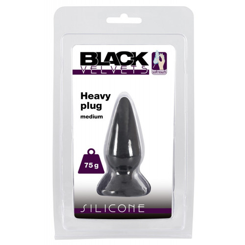 Black Velvets Heavy 75 - Plug Anale in Silicone