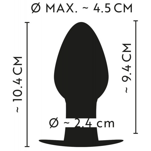 ANOS Large Metal Anchor Butt - Plug Anale...