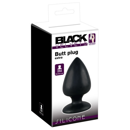 Black Velvets Butt Plug Large - Plug Anale in...