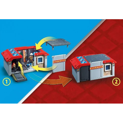 Playmobil City Action Take Along Fire Station