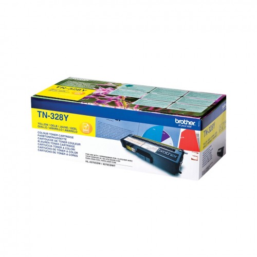Brother TN-328Y cartuccia toner Originale...