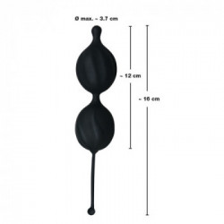 Black Velvets Balls - Sfere Vaginali Vibranti in Silicone