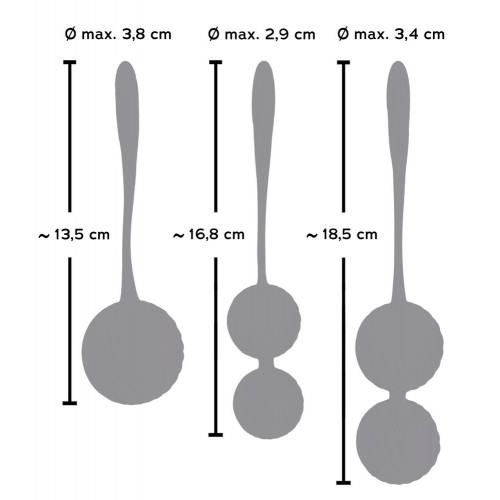 Sweet Smile 3 Kegel Training Balls - Set da 3...