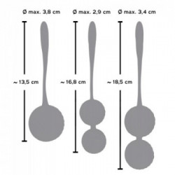 Sweet Smile 3 Kegel Training Balls - Set da 3 Sfere Vaginali Diverse