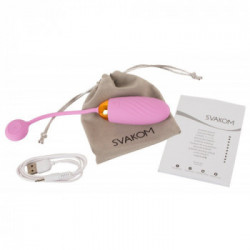 Swakom Ella Neo Pink - Uovo Vibrante Interattivo, Telecomando, Splashproof, Ricaricabile