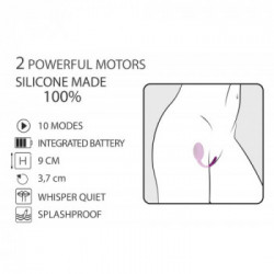 Adrien Lastic Smart Dream - Uovo Vibrante, Silenzioso, Splashproof, Telecomando, Ricaricabile