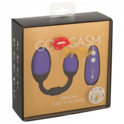 GoGasm Vibrating Pussy & Ass - Palline per Vagina e Ano, Vibrazione, Telcomando, Ricaricabile 