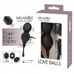 Inflatable Love Balls - Sfere Vaginali con Vibrazione, Telecomnado, Gonfiabili, Ricaricabili