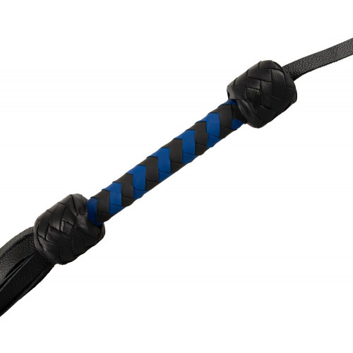 Zado Leather Flogger Black/Royal - Frusta in...
