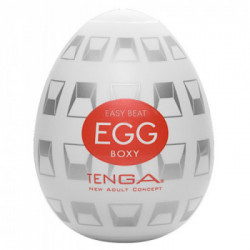 Tenga Egg Boxy Single - Masturbatore Monouso, Senza Vibrazione