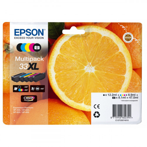 Epson Oranges Multipack 5-colours 33XL Claria...