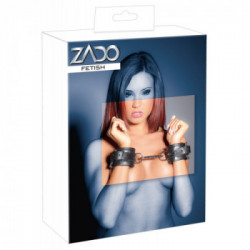 Zado Leather Handcuffs Papped - Manette Regolabili Nere
