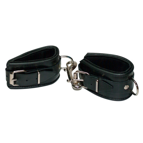 Zado Leather Handcuffs Papped - Manette...