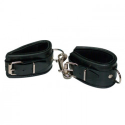 Zado Leather Handcuffs Papped - Manette Regolabili Nere