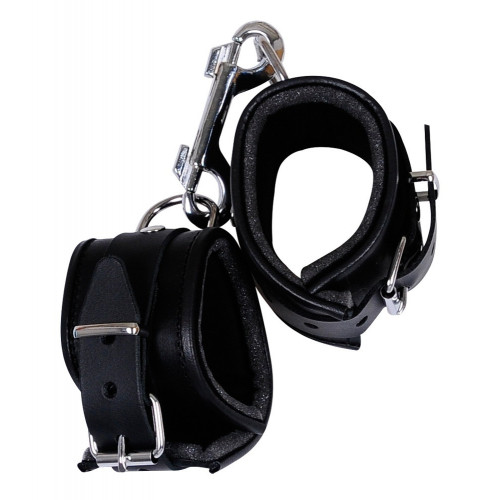 Zado Leather Handcuffs Papped - Manette...
