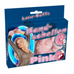 You2Toys Love Cuffs Pink - Manette in Metallo, Rivestimento in Peluche Rosa