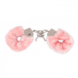 You2Toys Love Cuffs Pink - Manette in Metallo, Rivestimento in Peluche Rosa