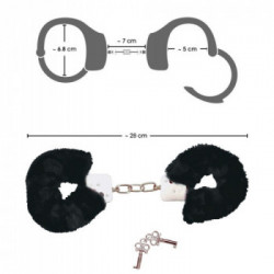 Bad Kitty Handcuffs Black - Manette Pelose, Nere