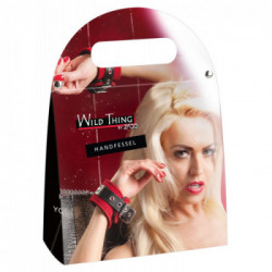 Zado Leather S-L - Polsiere Rosse in Pelle, Catena 24 cm