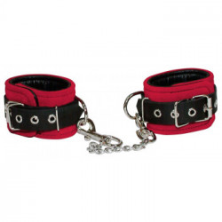 Zado Leather S-L - Polsiere Rosse in Pelle, Catena 24 cm