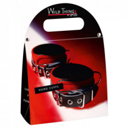 Zado Leather S-L - Polsiere Rosse in Pelle, Catena 24 cm