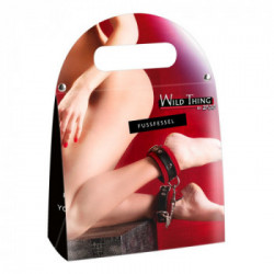 Zado Wild Thing Leather Ankle Cuff - Cavigliere in Pelle, Colore Roso e Nero